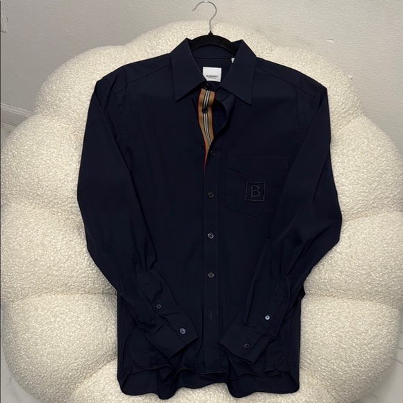 Burberry Men's Navy Shirt